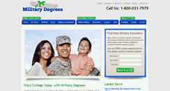 Desktop Screenshot of militarydegrees.org